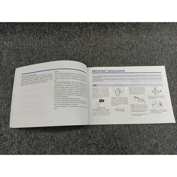 ORIGINAL AUDIOVOX VHS MODEL AVP-6750 MANUAL OPERATION INSTRUCTIONS - Picture 4 of 4